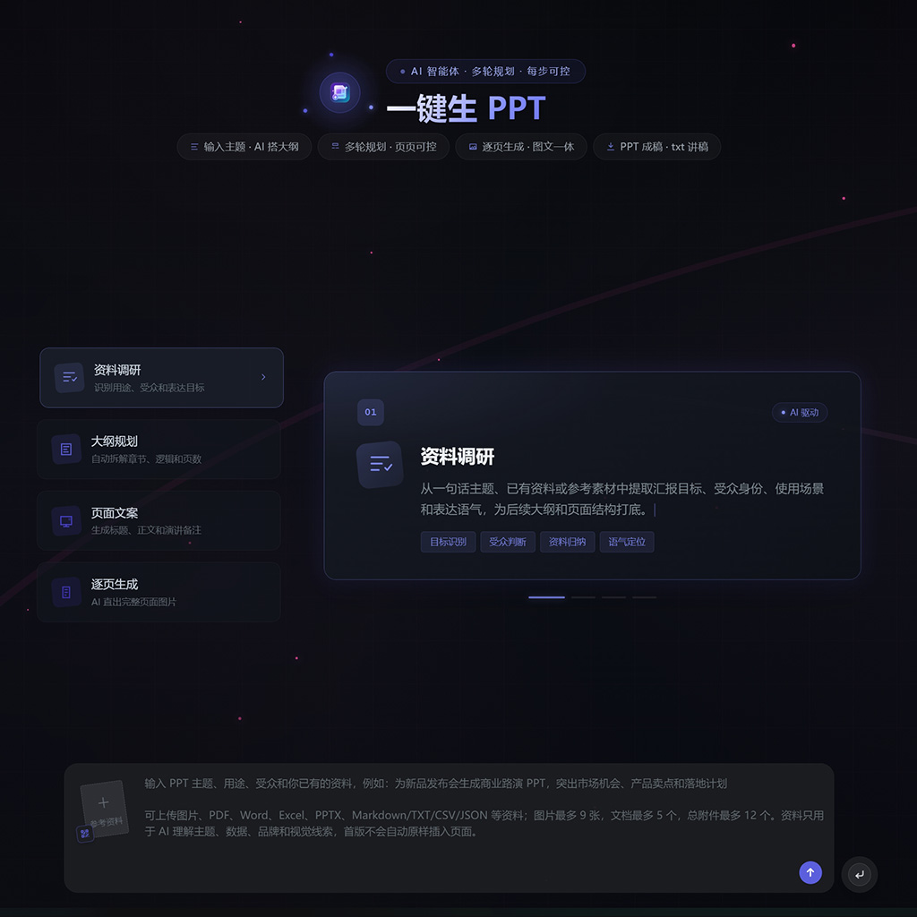 菁选灵创一键生PPT与商务图文生成